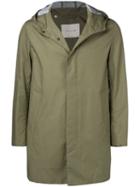 Mackintosh Khaki Cotton Storm System Hooded Coat Gm-007b/sh - Green