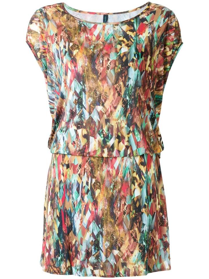 Lygia & Nanny - Printed Dress - Women - Polyamide - 44, Yellow, Polyamide