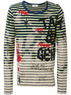 Faith Connexion Striped Painted Long Sleeve Shirt - Yellow & Orange