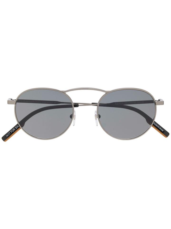 Ermenegildo Zegna Round Sunglasses - Silver