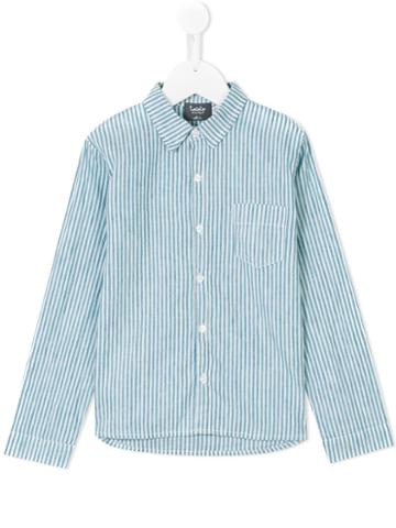 Tocotò Vintage - Stripped Shirt - Kids - Cotton/linen/flax - 4 Yrs, Green