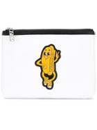 Kenzo Hot Dog Badge Clutch, Men's, White, Polyester