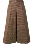 Delpozo Checked Wide Leg Trousers