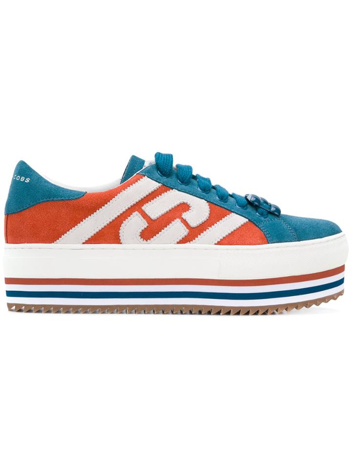 Marc Jacobs Grand Chain Link Platform Sneakers - Blue