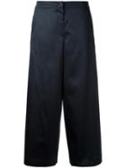 Goen.j Cropped Trousers, Women's, Size: Medium, Black, Spandex/elastane/acetate/bemberg