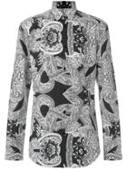 Versace Monochrome Printed Shirt - White