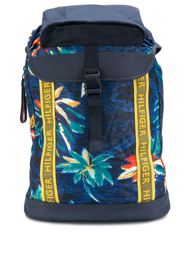 Tommy Hilfiger Printed Design Backpack - Blue