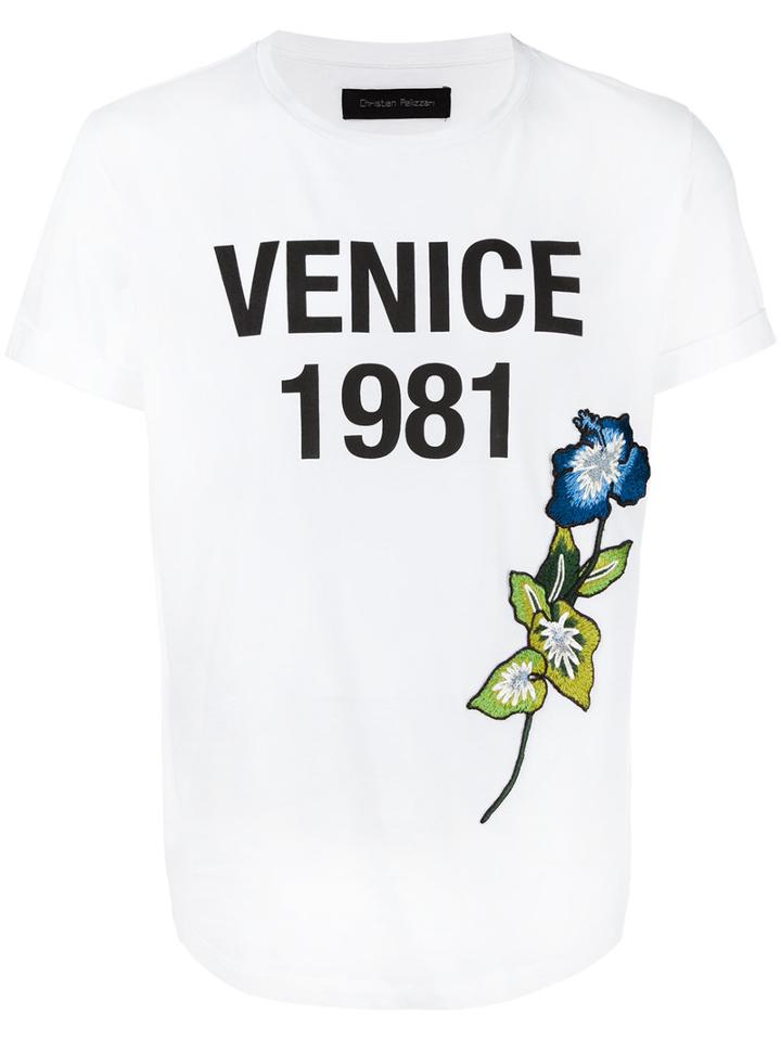 Christian Pellizzari Venice 1981 T-shirt, Men's, Size: 50, White, Cotton