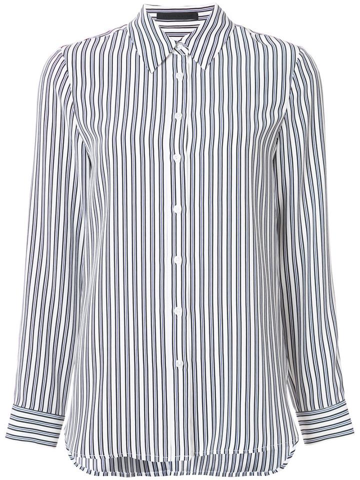Jenni Kayne - Candy-stripe Shirt - Women - Silk - S, White, Silk
