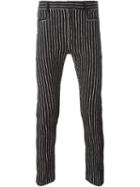 Haider Ackermann Pinstripe Trousers, Men's, Size: Xs, Black, Cotton/rayon