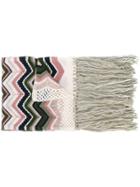 M Missoni Zigzag Fringed Scarf - Multicolour