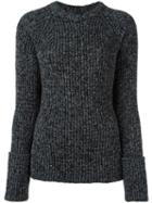 Joseph Ribbed Knit Jumper, Women's, Size: Medium, Black, Polyamide/wool