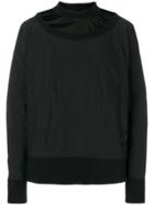 Odeur Layered Look Sweatshirt - Black