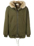 Holland & Holland Fur Hood Jacket - Green