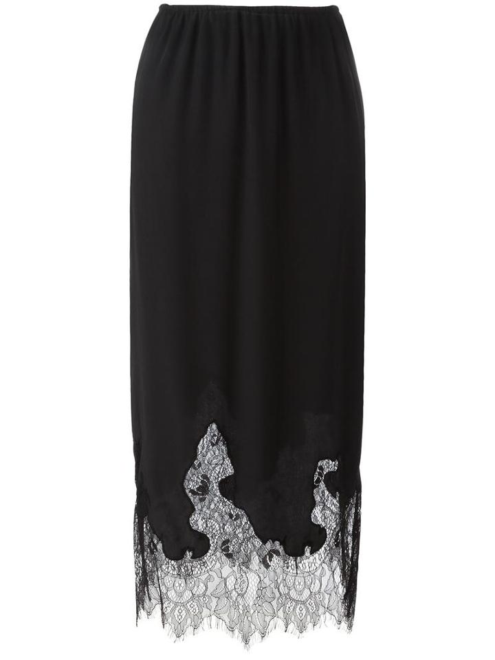 Mcq Alexander Mcqueen Pull-on Skirt, Women's, Size: 42, Black, Silk/polyamide
