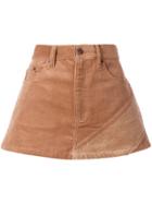 Marc Jacobs Corduroy Mini Skirt - Brown