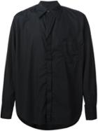 Yohji Yamamoto Plain Shirt, Men's, Size: 3, Black, Cotton