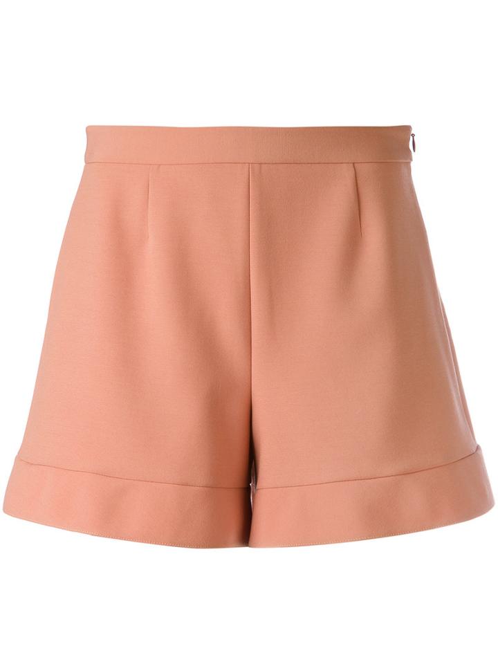 Red Valentino - Tailored Shorts - Women - Polyester/spandex/elastane/viscose - 40, Pink/purple, Polyester/spandex/elastane/viscose