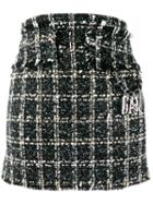 Gaelle Bonheur Tweed Mini Skirt - Black