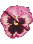 Christopher Kane Flower Shoulder Bag, Women's, Pink/purple, Calf Leather