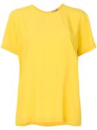 No21 Tie-back Blouse - Yellow & Orange