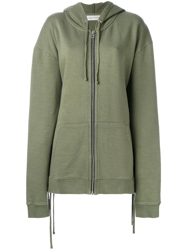 Faith Connexion - Oversized Zipped Hoodie - Women - Cotton - S, Green, Cotton