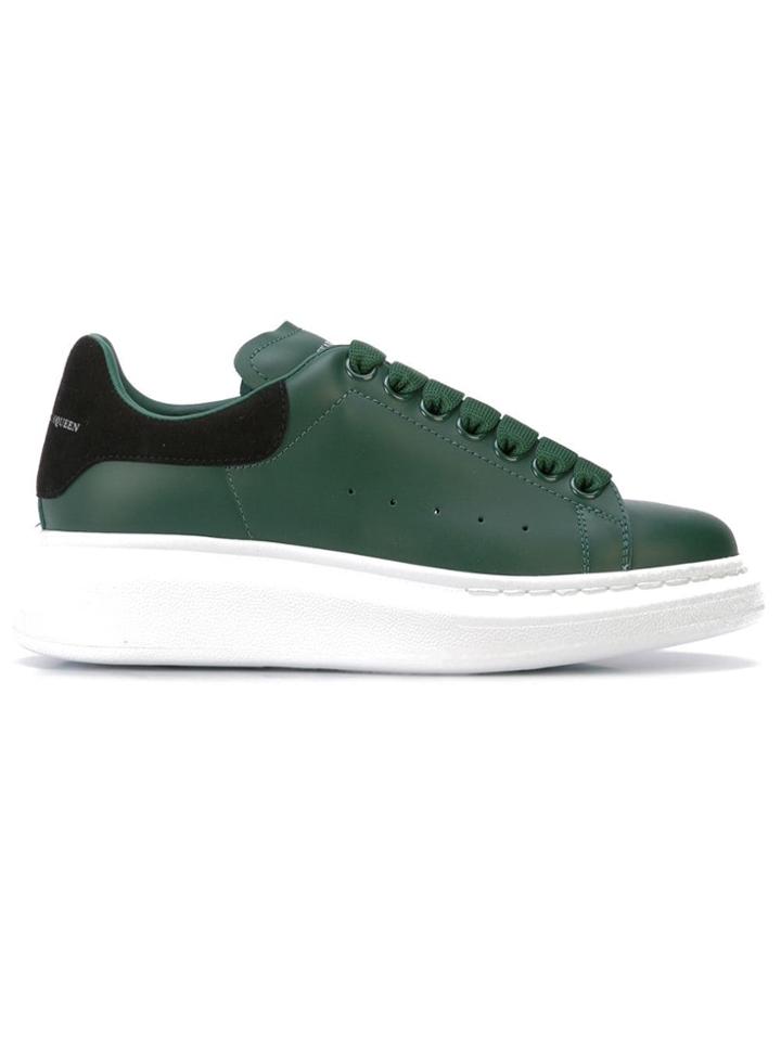 Alexander Mcqueen Low Top Flatform Sneakers - Green