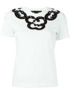 Marc By Marc Jacobs Sequinned Neck T-shirt, Women's, Size: Small, White, Cotton