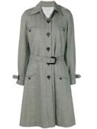 Christian Dior Vintage Prince Of Wales Coat - Grey