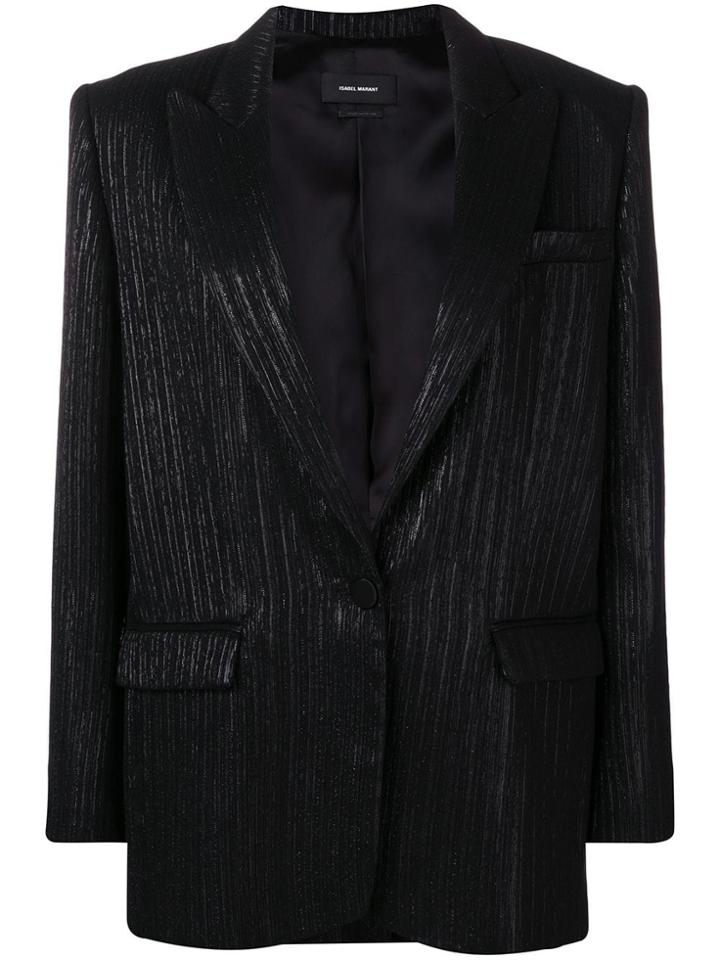 Isabel Marant Lurex Striped Blazer - Black