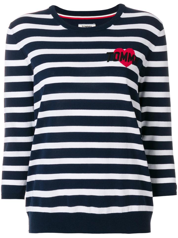 Tommy Hilfiger Striped Sweater - Blue