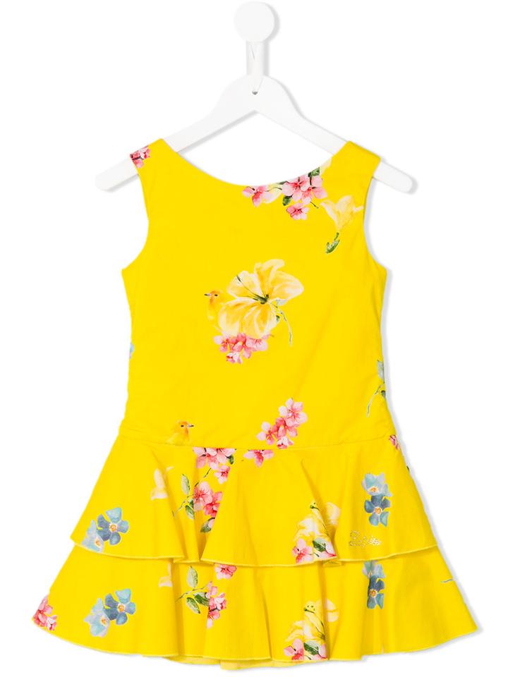 Lapin House Layered Ruffled Dress, Toddler Girl's, Size: 4 Yrs, White