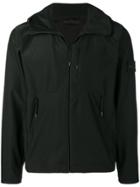 Stone Island Zipped Up Wind Breaker - Black