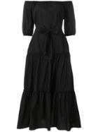 Roberto Collina Off-shoulder Flared Dress - Black