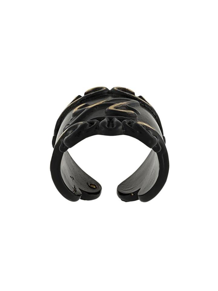 Mm6 Maison Margiela Stylised A Ring, Women's, Size: Medium, Black