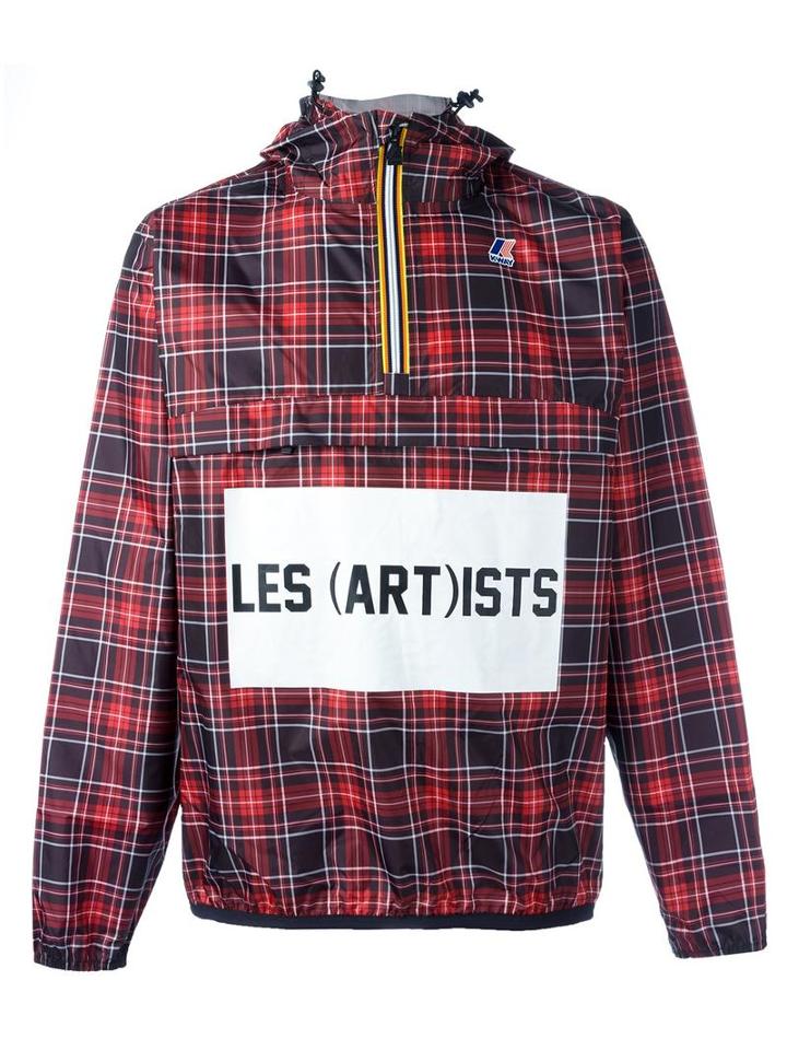 Les (art)ists 'leon Check' Jacket, Men's, Size: Xl, Red, Polyester