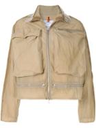 Oamc Cropped Deconstructed Jacket - Brown