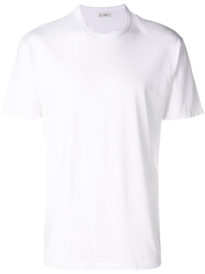 Mauro Grifoni Raw Round Neckline T-shirt - White
