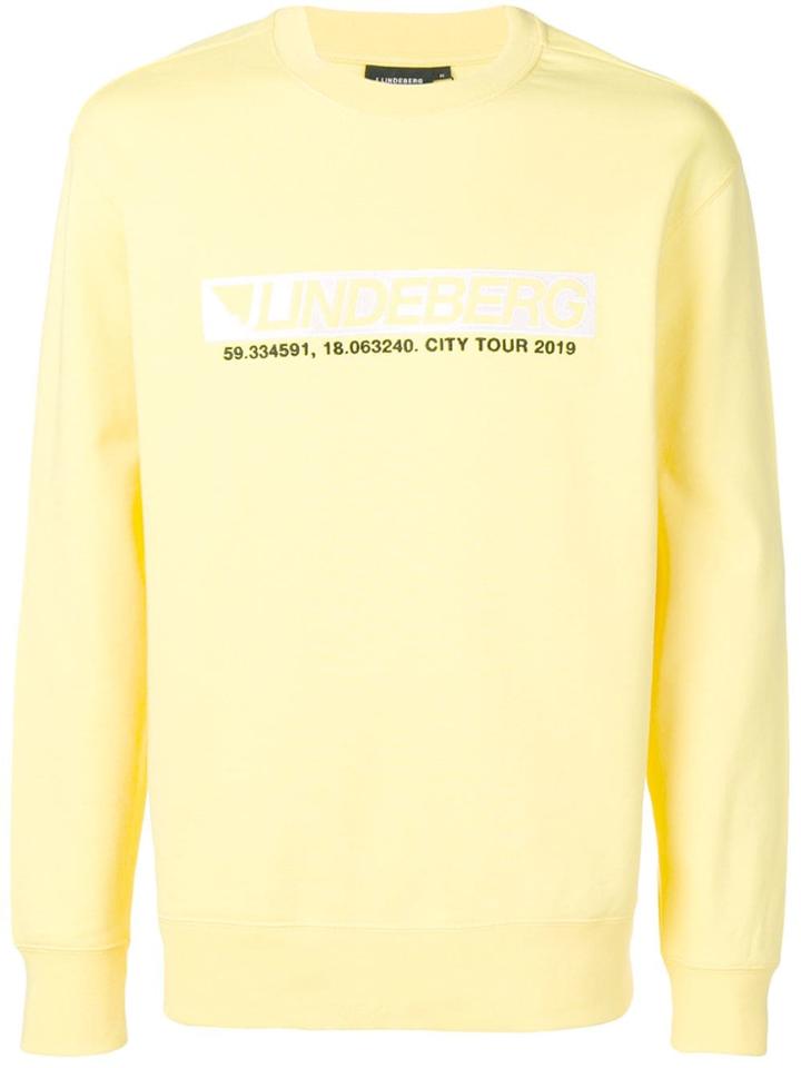 J.lindeberg Hurl C-neck Ring Loop Sweatshirt - Yellow