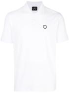 Ea7 Emporio Armani Logo Patch Polo Shirt - White