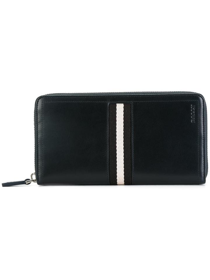Bally Stripe Detail Zip Wallet