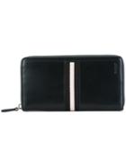 Bally Stripe Detail Zip Wallet