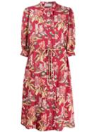 Peter Pilotto Floral Shirt Dress - Red