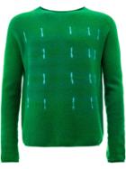 Suzusan Pattern Stitched Sweater - Green