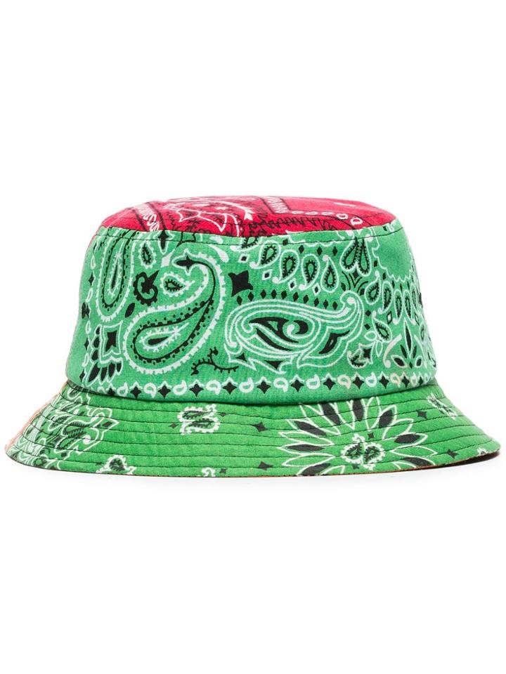 Children Of The Discordance Bandanna Print Bucket Hat - Green