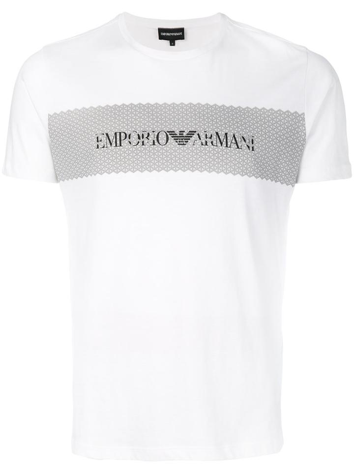 Emporio Armani - Printed T-shirt - Men - Cotton - Xl, White, Cotton