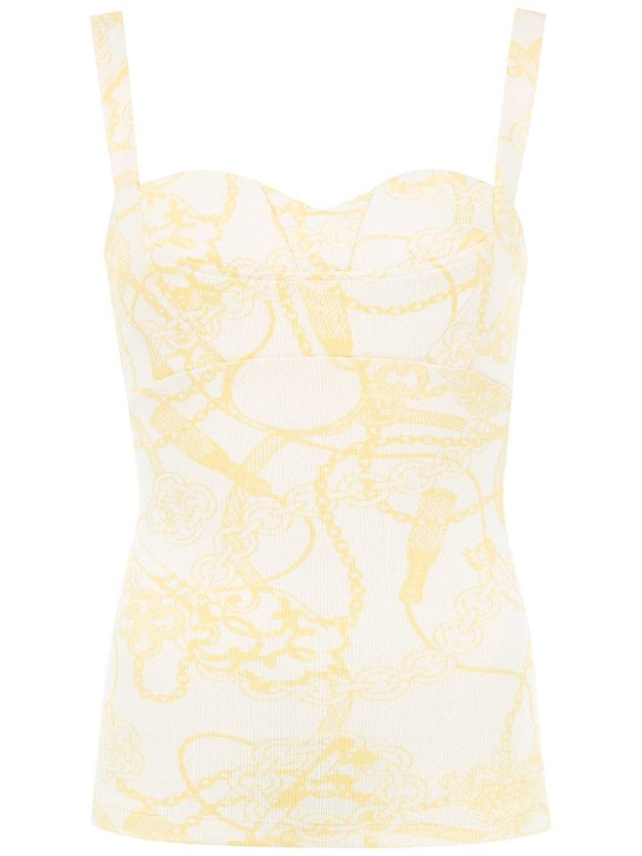 Tufi Duek Spaghetti Strap Top - Yellow