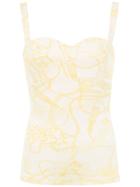 Tufi Duek Spaghetti Strap Top - Yellow
