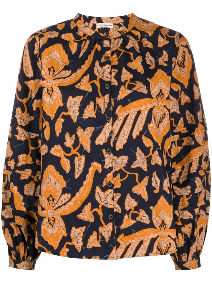 Ulla Johnson Melati Floral Print Blouse - Blue