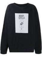 Maison Margiela Logo Print Sweatshirt - Black